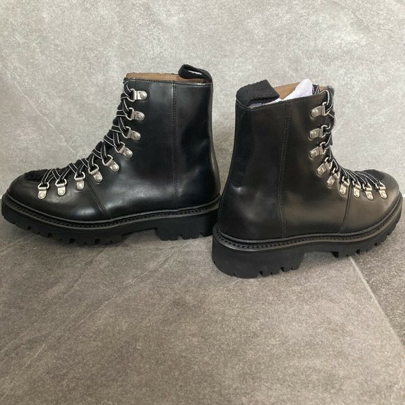 Grenson Nanette Black Shearling Leather Boots BRAND NEW - Picture 7 of 7